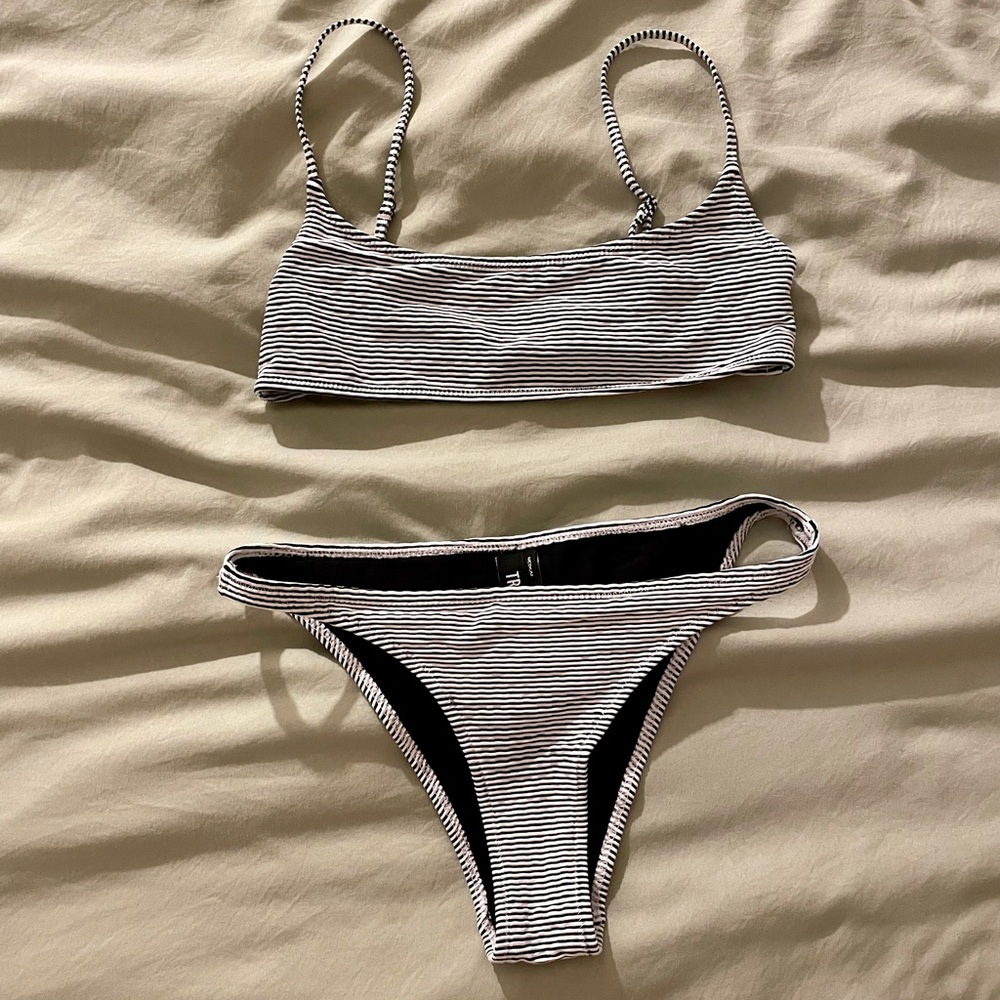 TRIANGL Striped Bikini Set